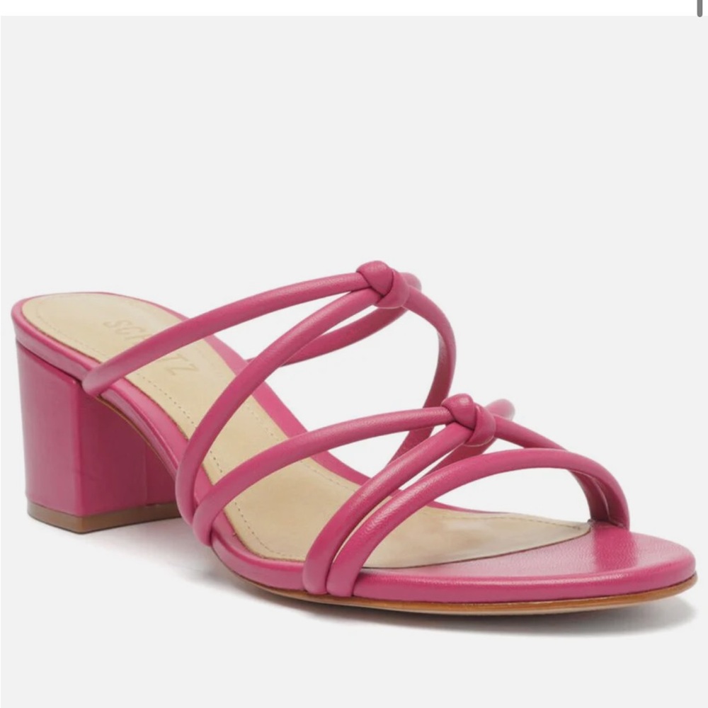 Princey Leather Sandal in Hot Pink - 7.5B